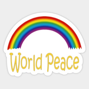 World Peace Rainbow - Good Vibrations Sticker